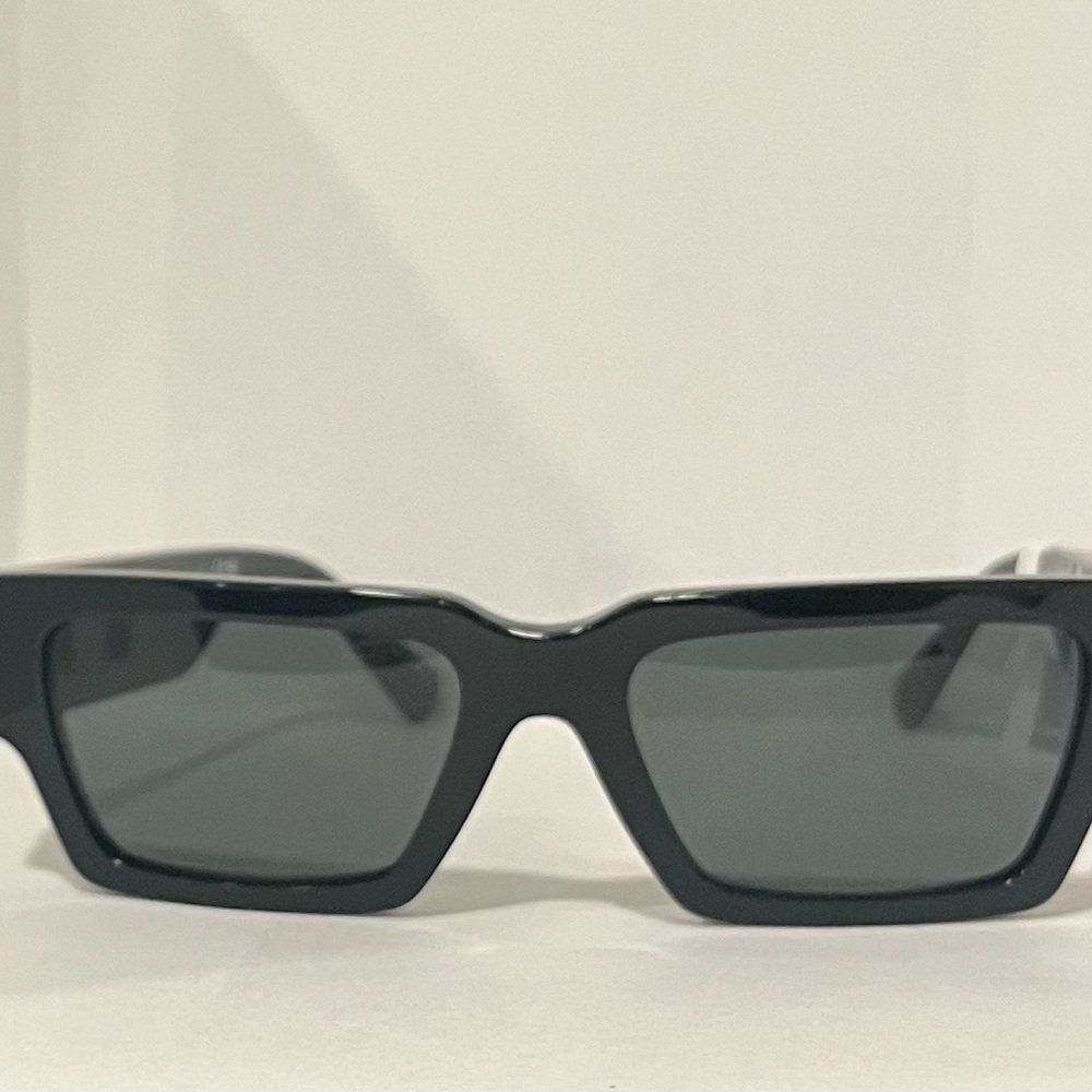 Versace Black Rectangular Sunglasses